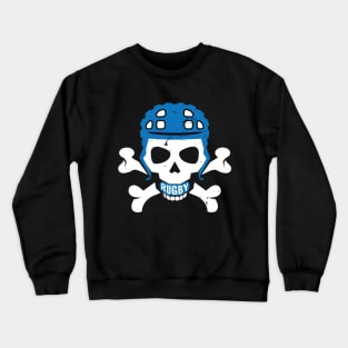 Rugby Fan Pirate Headgear Skull Crewneck Sweatshirt